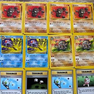 Pokemon TCG Official Vintage/Modern 50 Card Lot 1995-2000+ 1 Full Art TRAINER